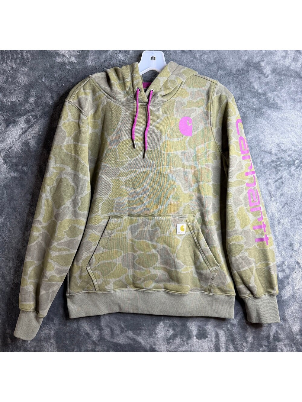 Carhartt Women's Relaxed Fit Midweight Logo Sweatshirt Hoodie Sz S NWT